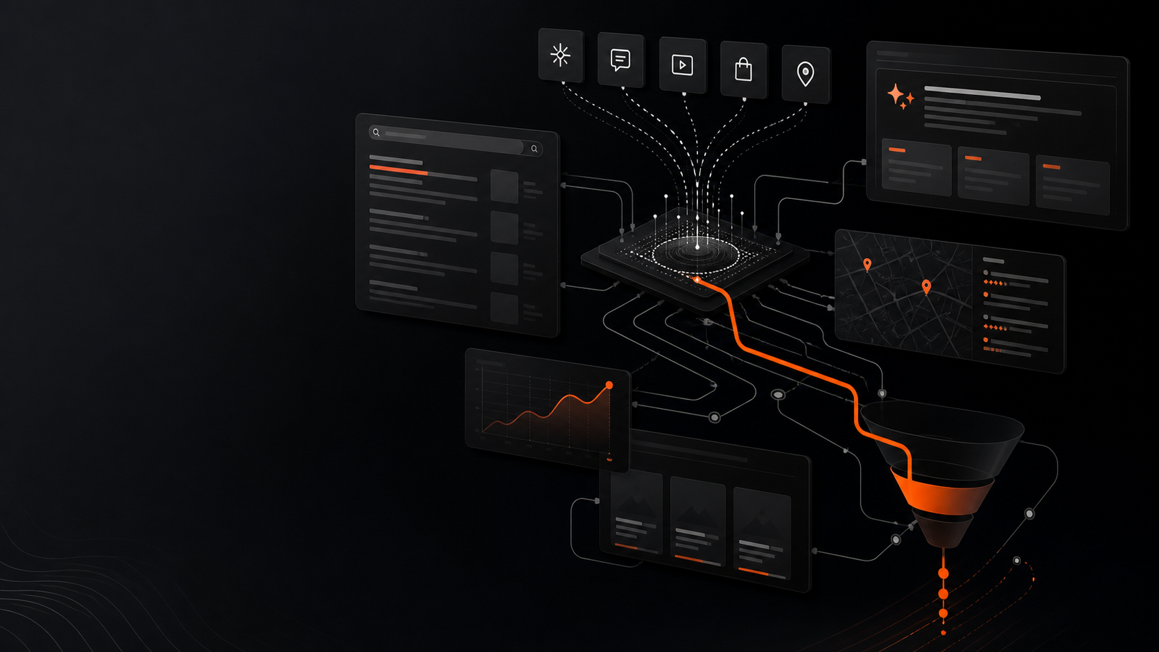 Connected search, AI, local, analytics, and lead-generation signals for SEO strategy